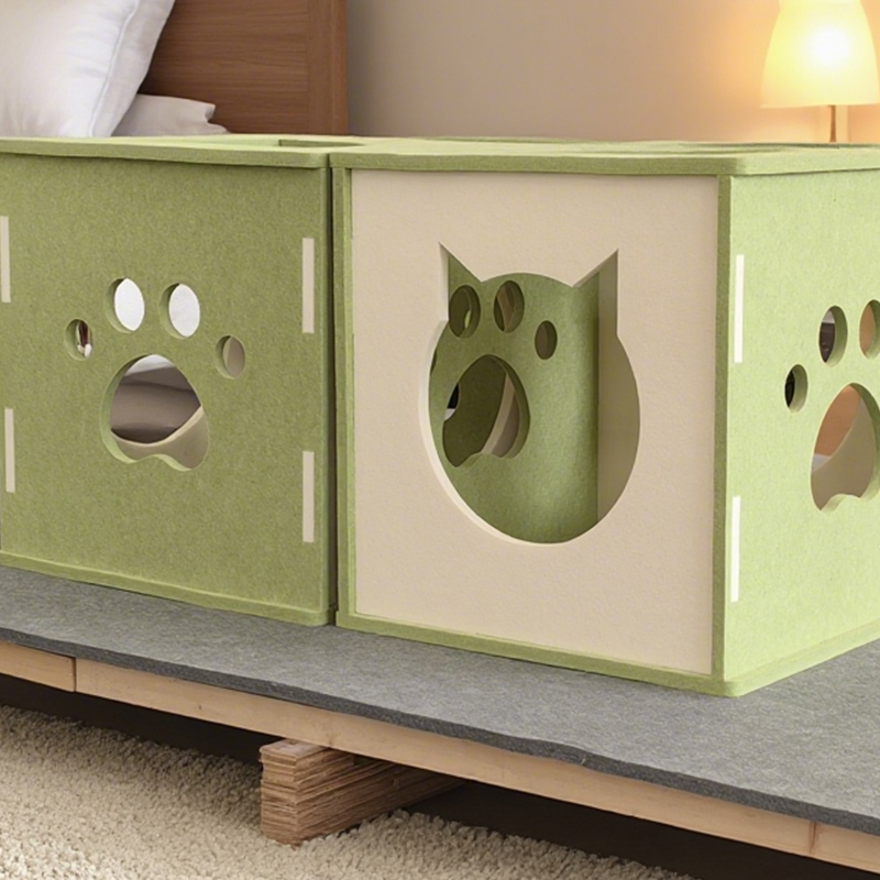 现代环保吸音猫窝——隔音降噪,防抓耐磨,适合安静居家环境 现代环保吸音猫窝——隔音降噪,防抓耐磨,适合安静居家环境